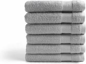 Bol.com Handdoek Hotel Collectie - 6 stuks - 50x100 - licht grijs aanbieding