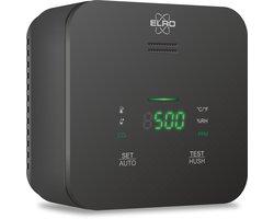 ELRO FCO2400 CO2 Meter – Luchtkwaliteitsmeter met NDIR sensor voor CO2, Temperatuur en Luchtvochtigheid – met Zelfkalibratie