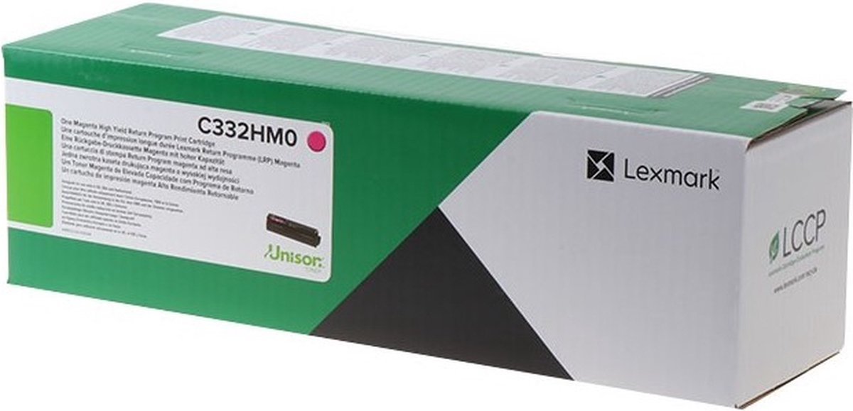 Lexmark C332HM0 tonercartridge 1 stuk(s) Magenta