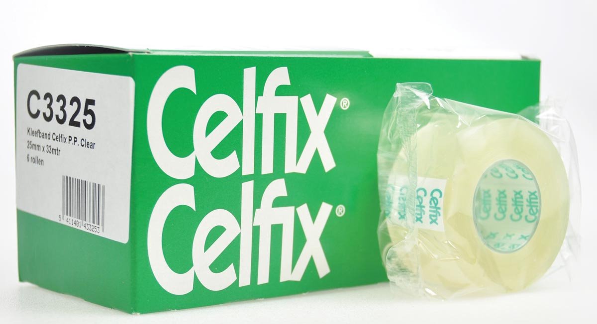 Celfix plakband PP ft 25 mm x 33 m 6 stuks