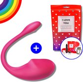 Magic™ - Vibrerend Tril Ei met App - Vibrator voor met Afstandsbediening - Sex toys en Vibrators voor Koppels en Vrouwen - 3.0 Clitoris Stimulator - Roze Met Loveboxxx