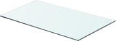 vidaXL - Wandschap - transparant - 60x30 - cm - glas