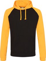 Classic Hoodie met capuchon 'Baseball' Black/Gold - XL