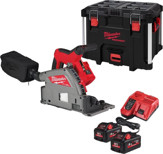 Milwaukee M18 FPS55-552P Accu Invalzaag 18V 5,5Ah in PACKOUT™ Toolbox - 4933478778