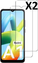 Screenprotector geschikt voor Xiaomi Redmi A1 Screenprotector Gehard Glas - Screenprotector geschikt voor Xiaomi Redmi A1 ScreenprotectorTempered Glass - 2 Stuks
