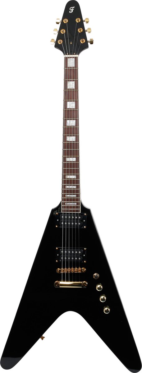 Fazley Vintage Series FFV618 Black elektrische gitaar