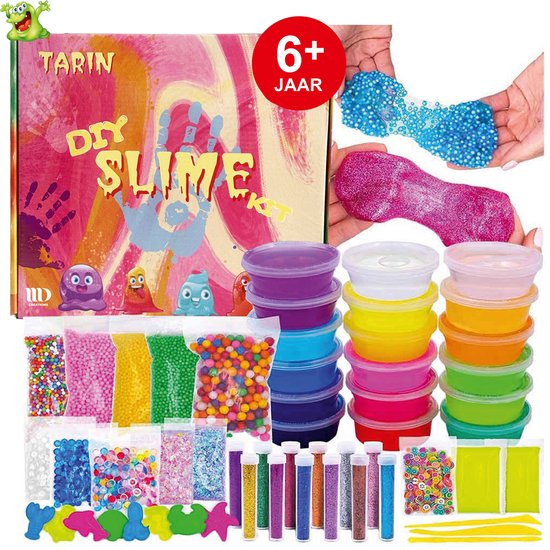 MD Creations ® – slijmset – slime – slime voor kinderen – kristalhelder slijm- Speelslijm – putty – fluffy slijm – slijm maken – slijm