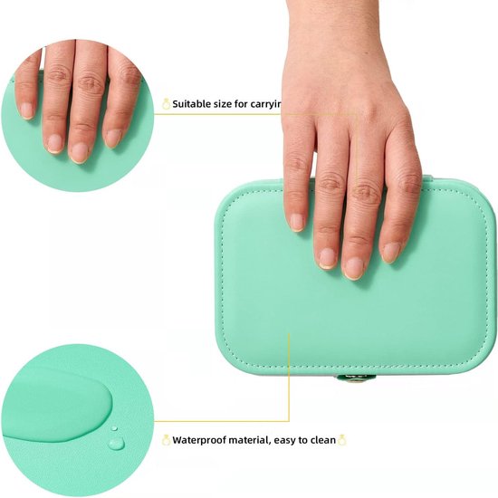 BOTC Sieradendoos - Luxe Sieradenhouder - Juwelendoos – Kunstleder – Handig - Blauw