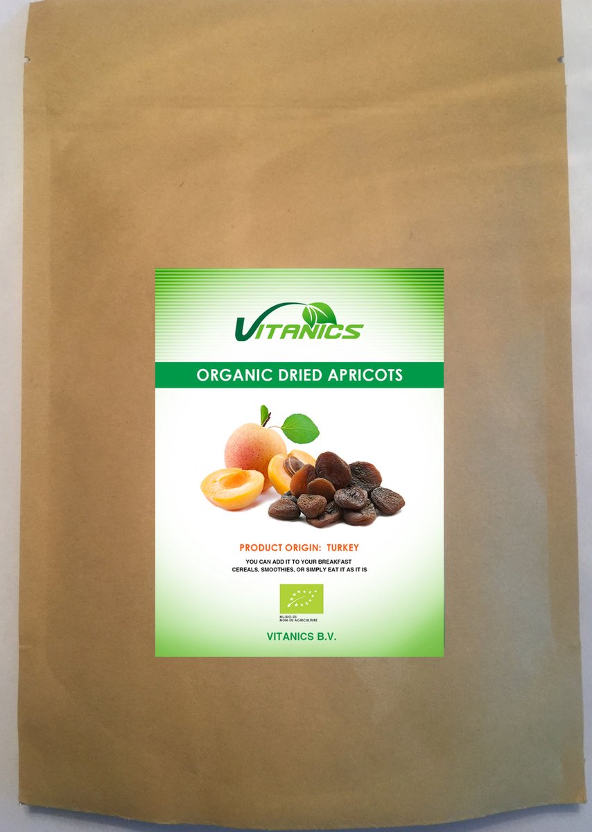 Biologische Gedroogde Abrikozen 500g