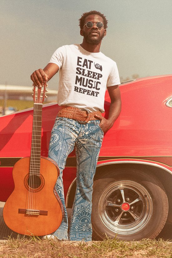 Rick & Rich - T-Shirt Eat Sleep Music Repeat - T-shirt met opdruk - T ...
