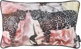 Sierkussen Jacquard Velvet Leopard | 30 x 50 cm | Velvet/Polyester