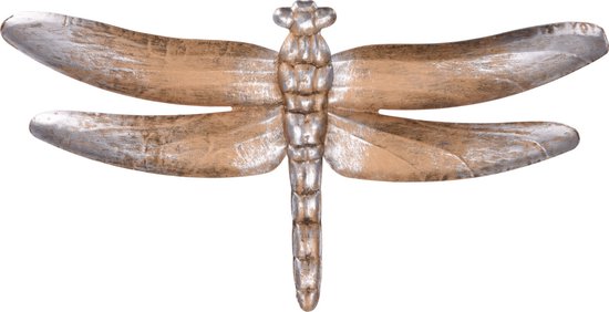 Velibobo 4 stuks metalen libelle wanddecoratie, 9 inch libelle