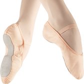 Dancer Dancewear® Balletschoenen meisje | Canvas | ROZE | Hele zool | Elastisch canvas | Voor kinderen | Maat 34