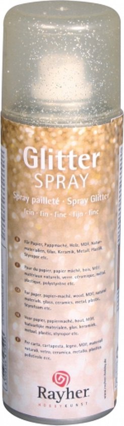 vezel Patois onwetendheid Rayher hobby materialen Spray - met glitters - goud - 125 ml | bol.com