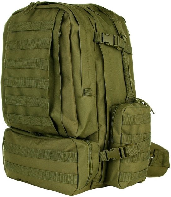 Grote legergroene Assault rugzak 60 liter