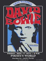 Signs-USA - Concert Sign - metaal - David Bowie - 1972 Florida - 30x40 cm