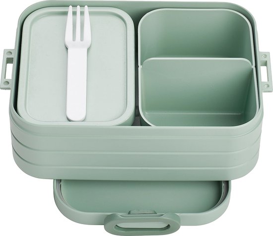 Mepal Bento Lunchbox midi – Broodtrommel - 4 boterhammen - Nordic sage | bol