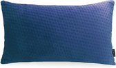 Sierkussen Blue Velvet Button Long | 30 x 50 cm | Polyester