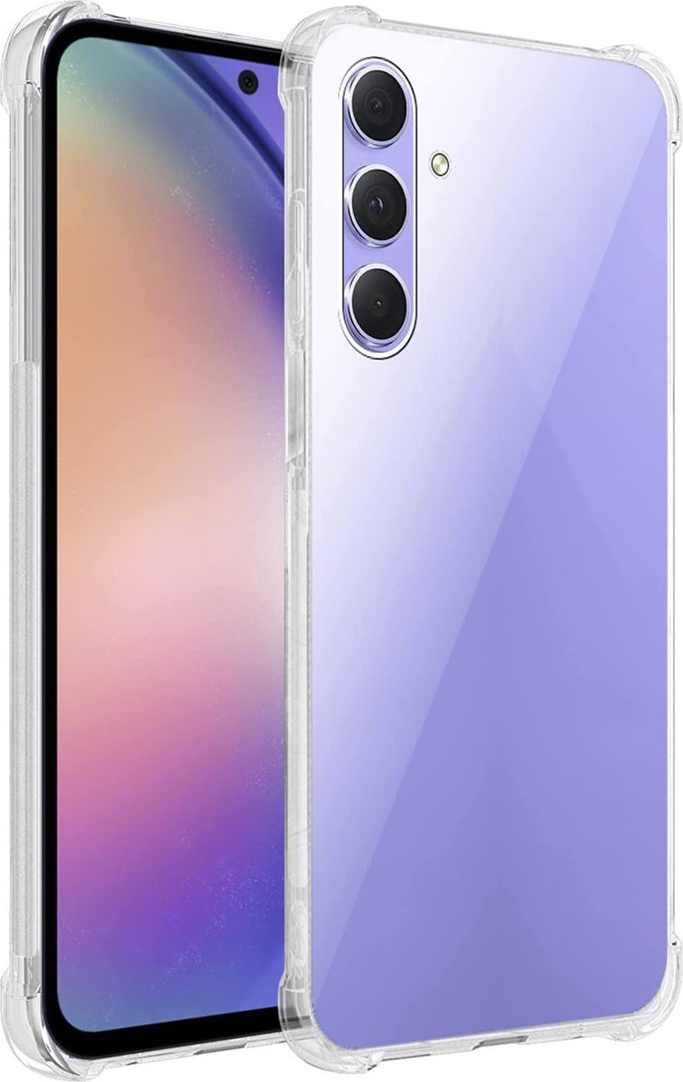 Hoesje geschikt voor Samsung Galaxy A54 - Back Cover Case ShockGuard Transparant