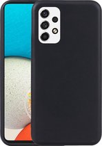 Mobigear Hoesje geschikt voor Samsung Galaxy A54 Telefoonhoesje Flexibel TPU | Mobigear Basics Backcover | Galaxy A54 Case | Back Cover - Zwart