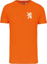 T-shirt Lion Klein Wit | Vêtement pour fête du roi | chemise orange grandes tailles | Orange | taille 6XL