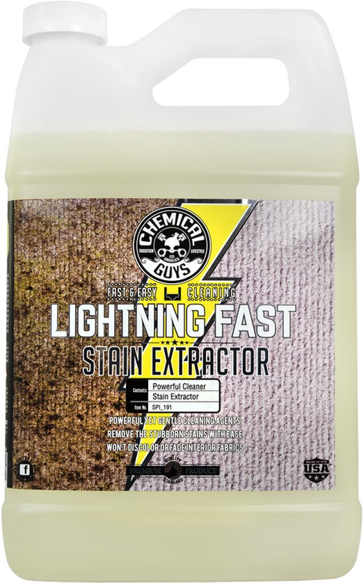 Chemical Guys Lightning Fast Stain Extractor for Fabric Gallon