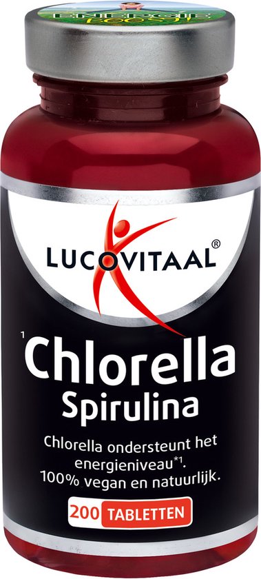 Foto: Lucovitaal chlorella spirulina voedingssupplement 200 tabletten