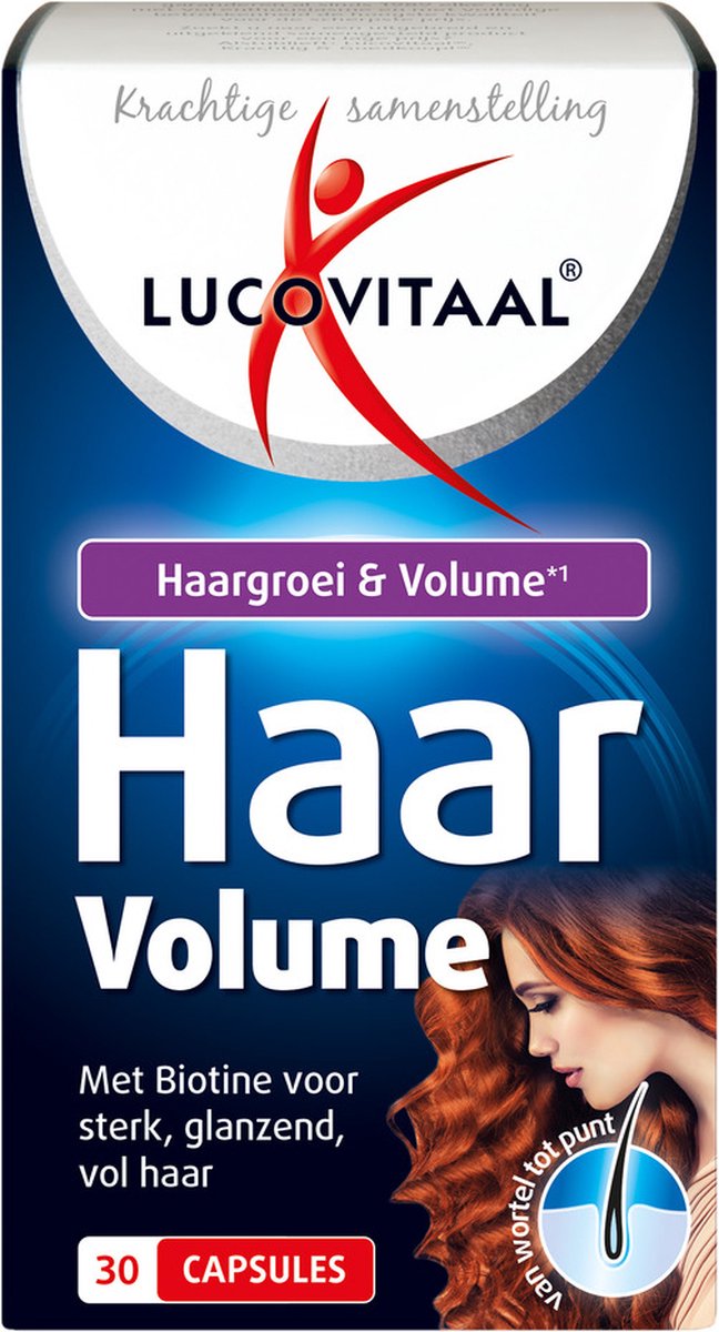 Goedkoopste Lucovitaal Haar Groei & Volume Voedingssupplement - 30 Capsules