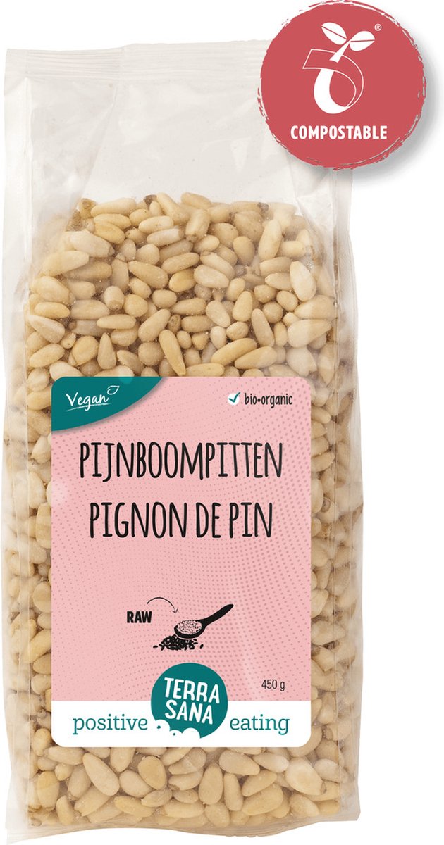 Goedkoopste TerraSana RAW pijnboompitten bio (450g