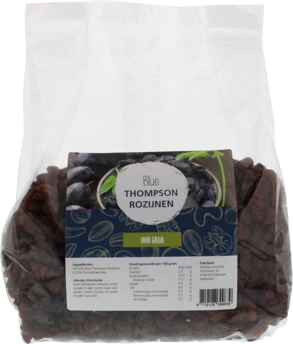 Mijnnatuurwinkel Blue thompson rozijnen 1 kg