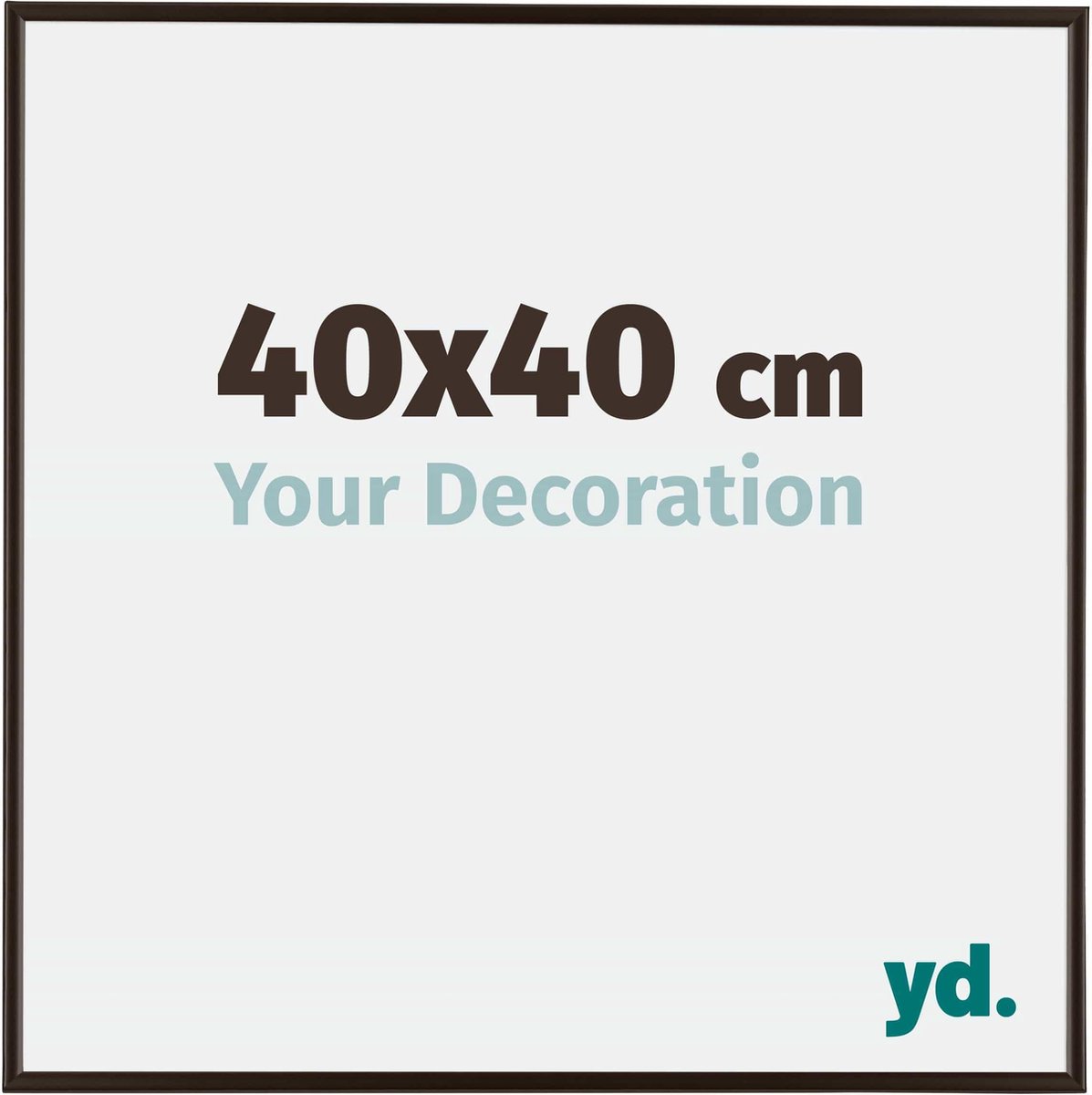 yd. Your Decoration - Fotolijst 40x40 cm - Kunststof - Antraciet - Evry
