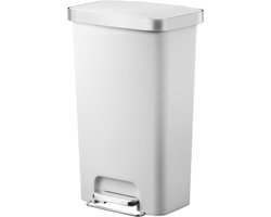 EKO - Hana pedaalemmer 45 liter - Plastic - wit - Prullenbak
