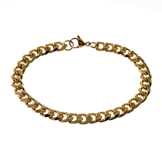 PROSTEEL Mannen Gepersonaliseerde Armband, ID Bangle, Verguld/316L roestvrij staal (verzenden geschenkdoos), 21 cm, Roestvrij staal, Zonder steen