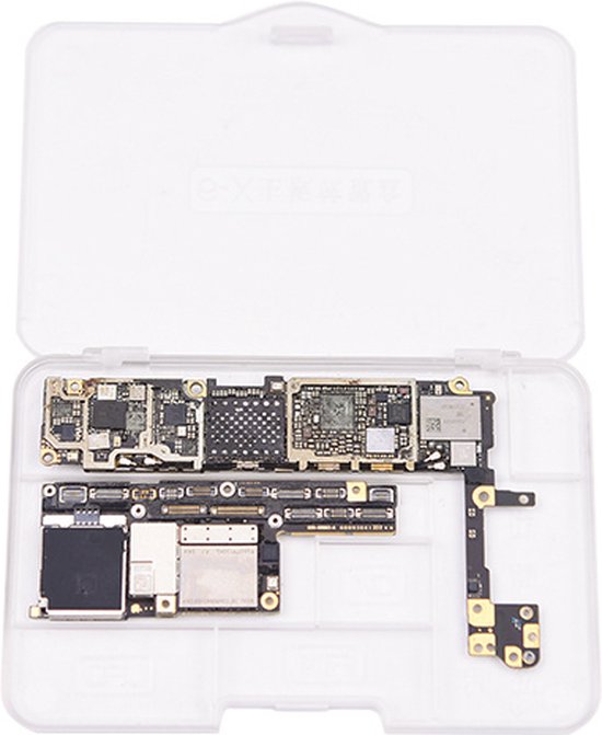 Boîte de stockage de carte mère et de puce IC adaptée à iPhone 6 ~ X | bol