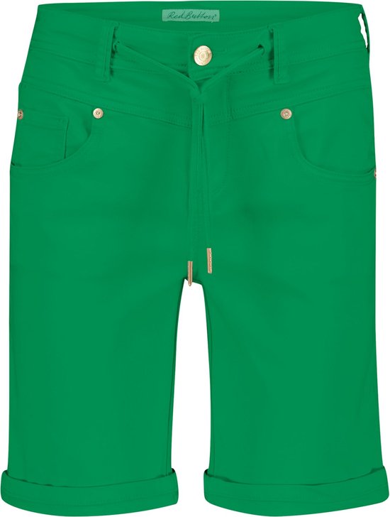 Red Button Ladies Relax Shorts - Green SRB3991 main image 0