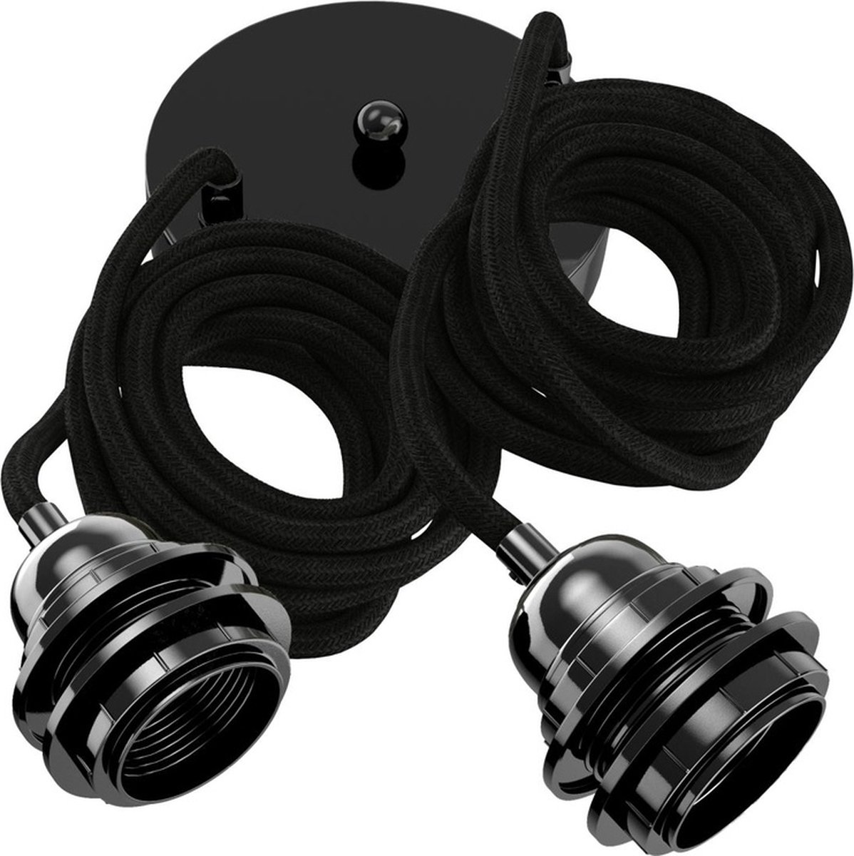 Lampfitting voor plafond - Zwart - 2 fittings