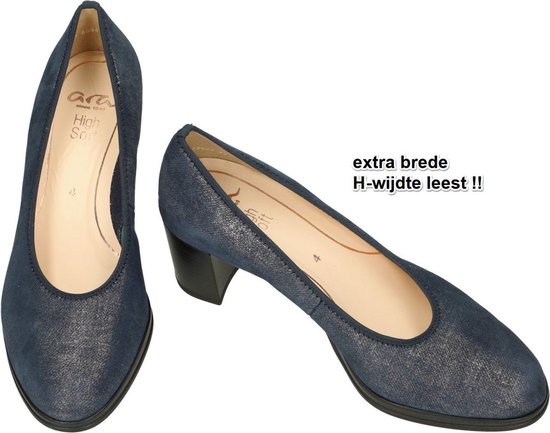Ara - Femme - bleu foncé - escarpins et chaussures à talons - pointure 37,5
