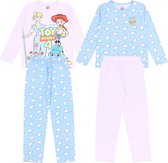 TOY STORY DISNEY - 2 x blauwe en roze pyjama / 98