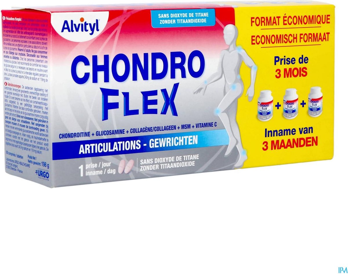 Goedkoopste Alvityl® Chondroflex - Gewrichtsondersteuning - Collageen Type 2 & MSM - 60 tabletten