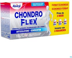 Alvityl Chondroflex Collageen Type 2 - Met glucosamine, chondroïtine en MSM - Vitamine C voor normale collageenvorming - Voor kraakbeen en gewrichten - 180 tabletten