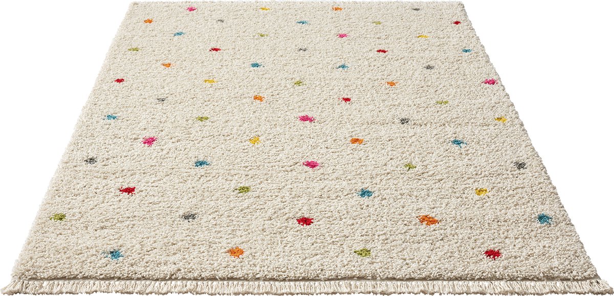 Tapis Shaggy Beige Salon Poils Longs Crème Doux Motif Scandinave Robuste  [60x100 cm] - Cdiscount Maison