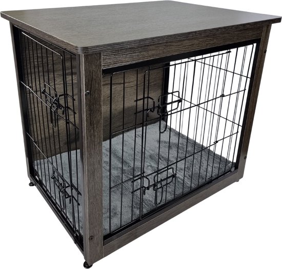 Hondenbench -houtenbench - bench - hondenkennel - incl Benchmat xl : 110 x 74 x 81 cm
