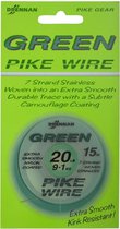 Drennan Green Pike Wire 15m 20lb 0,38mm 9,1kg