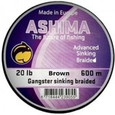 Ashima Gangster 8 Braid Sinking Brown 600 m 25 lbs