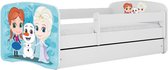 Kocot Kids - Bed babydreams wit Frozen zonder lade zonder matras 160/80 - Kinderbed - Roze