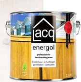 Lacq Energol - Wit - Beschermende Houtolie - Geschikt voor Binnen en Buiten - Voedend en Waterafstotend – Duurzaam & Millieuvriendelijk – 2,5L