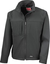 Heren Classic Softshell Outdoorjas Result maat XXL Zwart