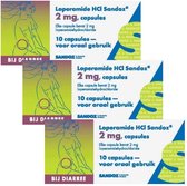 Sandoz Diarreeremmer Loperamide HCI 2mg - 3 x 30 capsules