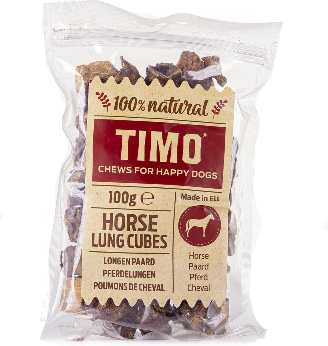 Timo Longen - Hondensnacks - Paardenvlees 100 g