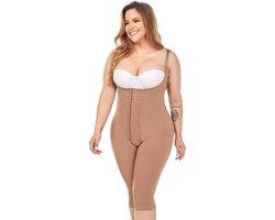 MARIAE 9152 | FAJA COLOMBIANAS | BODYSUIT DAMES | COLOMBIAANSE SHAPEWEAR | DRUKPAK BBL BUIKWANDCORRECTIE LIPOSUCTIE POSTOPERATIEVE FAJA 9152 Mokka L